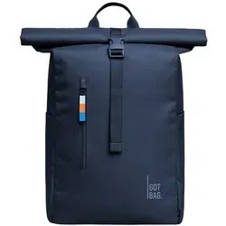 GOT BAG Rucksack ROLLTOP EASY deep ocean - Leichter Rucksack mit flexibler Kapazität von 20 bis 31 Litern, wasserabweisend und mit praktischem Rolltop-Verschluss. Hergestellt aus recyceltem Material für umweltbewusste Nutzung.