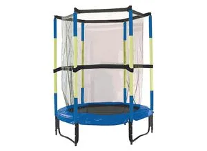 Best Sporting Indoor Trampolin Kids - Ø 140 cm - Trampolin für Kinder, sicher mit innenliegendem Sicherheitsnetz und stabiler W-Standfuß-Konstruktion. Ideal für kleine Sportfreunde bis 25 kg, perfekt für den Innenbereich.