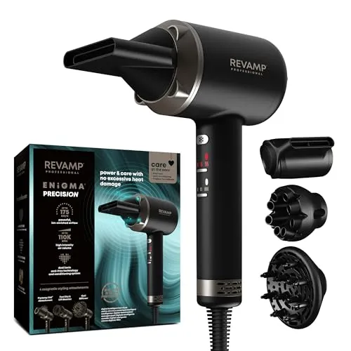 Revamp iGen Progloss Shine BLDC Haartrockner - Haartrockner mit bürstenlosem Motor für schnelleres, leiseres Styling. Angereichert mit Keratin und Ölen für glattes, frizzfreies Haar und ultimativen Glanz.