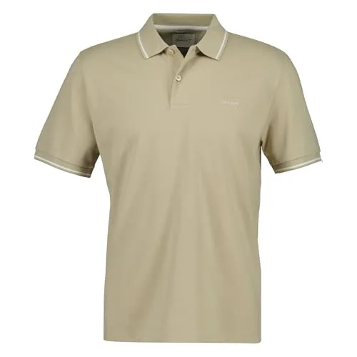 Gant Tipping SS Pique Rugger Poloshirt Herren - Hochwertiges Gant Tipping SS Pique Rugger Poloshirt für Herren aus 100% Baumwolle. Mit zwei Knöpfen am Hals und modernem Design ideal für lässige Anlässe. Regular Fit für optimalen Tragekomfort.