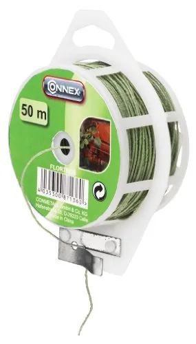 Connex Rankdraht 50 m, grün / Pflanzendraht / Kletterhilfe / Rankhilfe / Blumendraht / Basteldraht / FLOR7863550