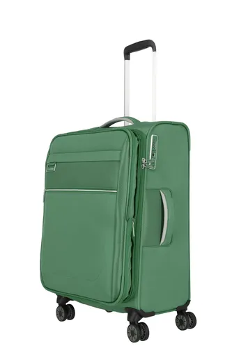 travelite Miigo Trolley M - 67 cm erweiterbar, 4 Rollen, leicht und nachhaltig aus recyceltem Polyester, ideal für stilbewusste Reisende