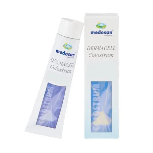 Colostrum Dermacell | Hautschutzcreme | Narbenpflege | für trockene und gereizte Haut | Neurodermitis | Schuppenflechte | Hautirritationen | für streichelzarte Haut | 2er-Sparset