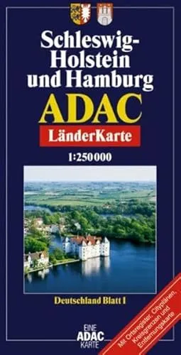 ADAC Karte, Schleswig-Holstein (ADAC BundesländerKarten Deutschland)