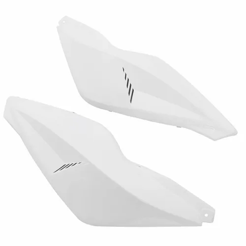 Heckverkleidung MBK Nitro / Aerox weiß (Paarweise) - Motorradzubehör: Paarweise Heckverkleidung von Tun'R für Yamaha Aerox / MBK Nitro, in hochwertigem weiß eloxiert für einen stylischen Look.