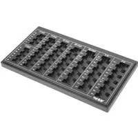 HMF Geldkassette Euro-Münzzählbrett 2600 - Card-Reader und Münzsortierer in einem, ideal für die einfache und schnelle Sortierung von Münzgeld. Mit 8 Münzreihen und schlagfestem, kratzfestem Kunststoff für Langlebigkeit.