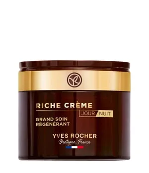 Yves Rocher Tag und Nacht Riche Crème Intensivpflege 75ml - Tagespflege für geschmeidige Haut, die sich angenehm anfühlt und Falten sichtbar glättet.