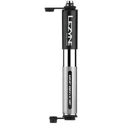 Lezyne Grip Drive HP Minipumpe – Silber, Größe S - Luftpumpen mit Hochdruck bis 120 PSI, leicht und kompakt. Ideal für unterwegs, mit griffigem CNC-gefrästem Körper und ABS-Flex-Schlauch für Presta- und Schrader-Ventile.