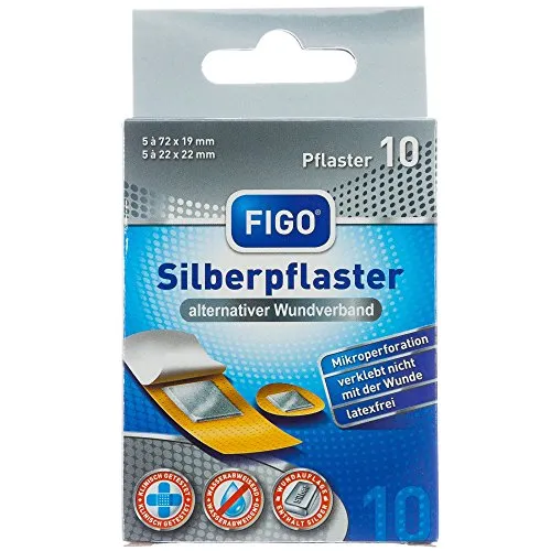 Figo Silberpflaster 2 Größen 10 St