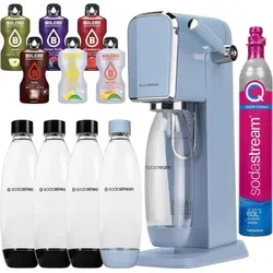 SodaStream Art Wassersprudler Blau mit 4 Flaschen und Bolero - Der SodaStream Art Wassersprudler in Blau bietet stilvolles Design und einfache Handhabung. Genießen Sie frisches Sprudelwasser und kreieren Sie Ihre eigenen Geschmäcker mit 4 wiederverwendbaren Flaschen – ideal für nachhaltigen Genuss!