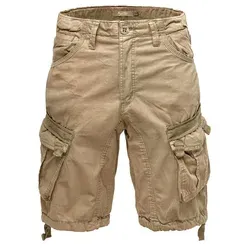 Amaci&Sons Cargoshorts LACKAWANNA Herren Shorts Beige W29 - Bequeme Cargoshorts aus 100% Baumwolle für den Alltag. Mit praktischen Taschen und Regular Fit sorgen sie für optimalen Tragekomfort und Stil.