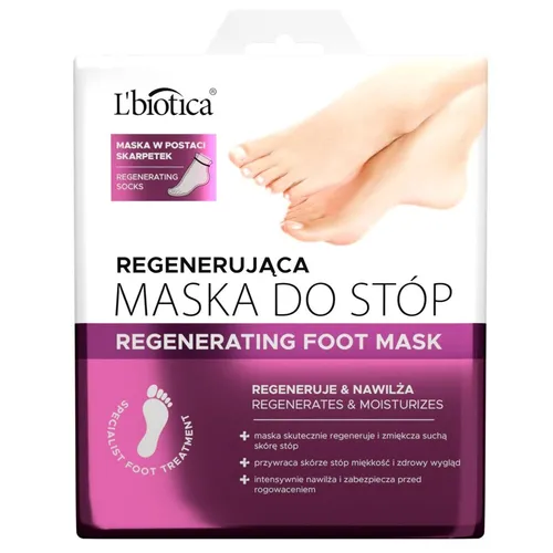 L'biotica Regenerating Foot Mask maska regenerująca do stóp w post 5907636934301