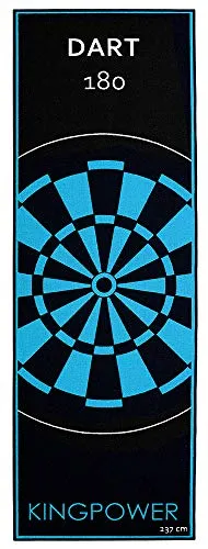 Kingpower Dart Darts Teppich Dartteppich Dartmatte 237x80 cm Steeldart Dartpfeile Dartboard Zubehör Abwurflinie Schutz Gummi Dartscheibe Verschiedene Designs, Design:Design 4