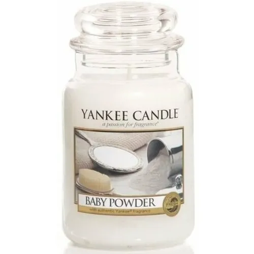 Yankee Candle Baby Powder 623 g - Duftkerze mit sanftem Baby-Puder-Aroma, ideal für ein beruhigendes Ambiente und perfekt für jedes Zuhause.