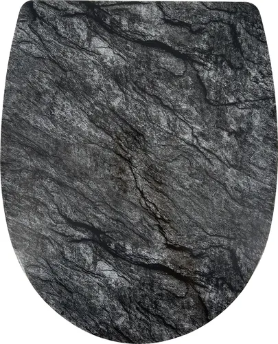 ADOB WC-Sitz Trento mit Absenkautomatik 63530 - Eleganter WC-Sitz mit schönem Motiv und sanfter Absenkautomatik. Einfache Reinigung und Montage, passend für alle Standard-WC-Keramiken.