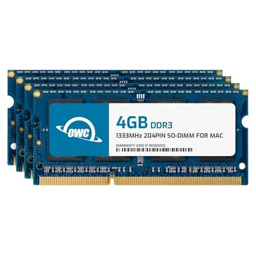 OWC - 16GB Memory Upgrade Kit - 4 x 4GB PC10600 DDR3 1333MHz SO-DIMMs für Mid 2010/2011 21,5" & 27" iMac Modelle