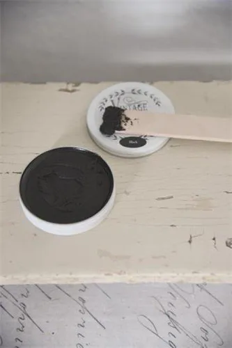 Vintage Antique wax black