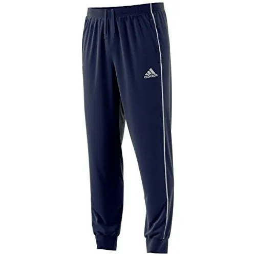 adidas Herren Core 18 Sweat Trainingshose, Dark Blue/White, XL - Herren-Stoffhose mit elastischem Bund und Kordelzug, ideal für Sport und Freizeit, aus weichem Baumwollmaterial für höchsten Komfort.