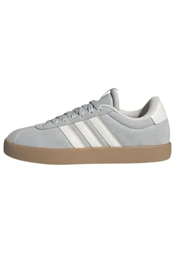 adidas Vl Court 3.0 Damen Sneaker - Wonder Silver Off White Gum, 40 2/3 EU - Damen-Sneaker mit regulärer Passform, schnürbarem Design und dämpfender Zwischensohle für optimalen Tragekomfort.