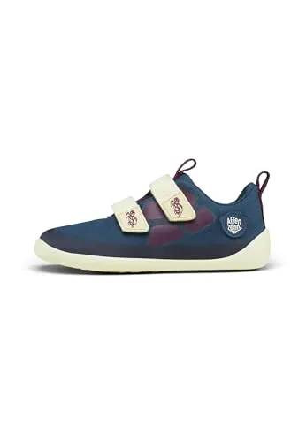 Affenzahn Barfußschuh Baumwolle Lucky Sneaker Vegan - Sneaker low aus atmungsaktiver Bio-Baumwolle, super leicht und vegan, ideal für gesunde Kinderfüße mit fest vernähter Sohle und Reflektoren.