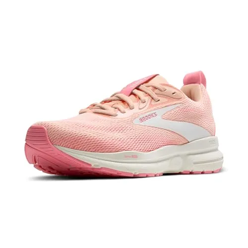 Brooks Damen Trace 4 Sneaker - Tropical Peach Dianthus Grey, 40 EU - Laufschuhe mit weicher Dämpfung für sanfte Übergänge und sicheren Sitz, ideal für sportliche Aktivitäten und Alltag.