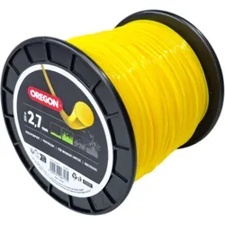 Oregon Runder Mähfaden 2,7 mm - Strapazierfähiger Profi-Nylonfaden für Rasentrimmer - Rasentrimmerfäden, robuster Mähfaden aus Nylon für präzises Grasschneiden, kompatibel mit gängigen Marken wie Husqvarna und Stihl, ideal für dichte Vegetation.