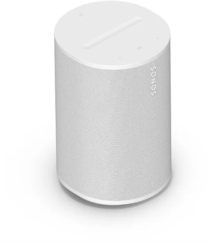 Era 100 Wireless Speaker - Tragbarer Bluetooth-Lautsprecher, kabellos mit Wi-Fi 6 und App-Steuerung, elegantes weißes Design