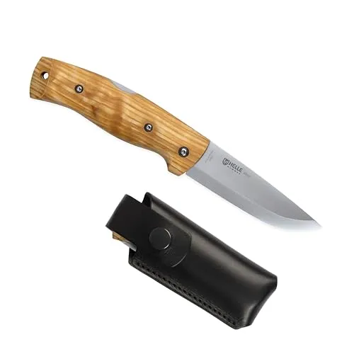 Bleja Helle Taschenmesser in Blau - Klappmesser mit 8,2 cm Klingenlänge, ideal für Outdoor-Aktivitäten, ausgestattet mit eleganten Amourette-Griffschalen und langlebigem Alenox 18cr Stahl.