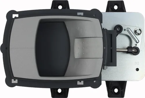 ZADI Türschloss Innenschloss für Wohnwagen und Wohnmobil H-Serie grau - Hochwertiges Innenschloss für rechts angeschlagene Türen, witterungs- und UV-beständig. Ideal für Ihren Caravan oder Wohnmobil. Maße: 109,5mm x 75mm.