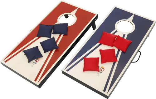 Home>it Play Cornhole Game - Spaßiges Cornhole-Spiel für draußen, kompakt und mit Tragegriff für einfachen Transport. Ideal für Garten, Strand oder Camping mit 2 Brettern und 8 Wurfsäckchen.