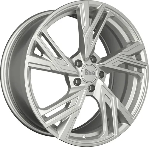 MAM RS5 Felgen 7.0Jx16 - Alufelgen im sportlichen MAM RS5 Design, 16 Zoll, schwarz mit polierter Front und rotem Innenleben, ideal für eine individuelle Fahrzeugoptik und hohe Traglast.