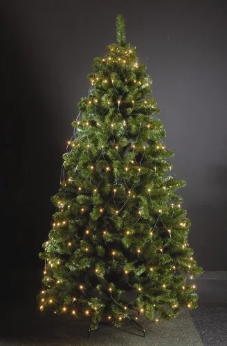 Coen Bakker 80 LED Trapez Kegel Warmweiß Netz für Weihnachtsbaum 90-130cm Lichternetz