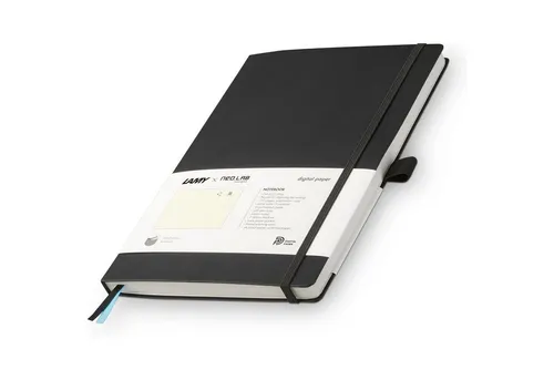 Lamy safari ncode digitales Notizbuch A5 - Notizblöcke mit 192 Seiten, analog schreiben auf echtem Papier und digitale Weiterverarbeitung über die Neo Studio App – ideal für Notizen und Zeichnungen.