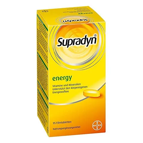Supradyn 95 ST - Multivitamin - Nahrungsergänzungsmittel mit 12 Vitaminen und Mineralien, unterstützt die tägliche Energie und Vitalität. Ideal für aktive Lebensstile.