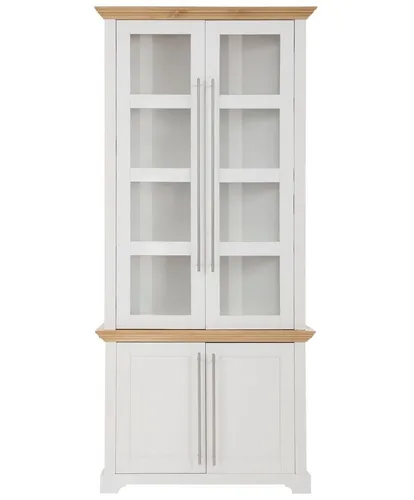 OTTO home Vitrine Melissa aus massiver Kiefer, FSC® zertifiziert - Die Vitrine »Melissa« von OTTO home vereint eleganten Landhausstil mit praktischem Stauraum. Ideal für Geschirr und Gläser, überzeugt sie durch ihre robuste Bauweise aus FSC®-zertifiziertem Holz.