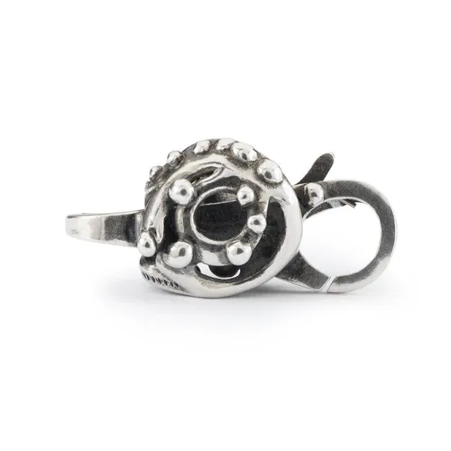 TROLLBEADS Trauben - Verschluss aus 925 Sterlingsilber - Eleganter Karabinerverschluss aus geschwärztem Sterlingsilber (925) für Ihre Charms. Ideal für individuelle Schmuckgestaltungen und perfekt für jeden Anlass.