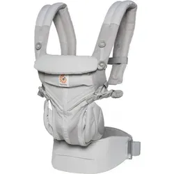 Ergobaby Omni 360 Cool Air Mesh Babytrage - Grau - Ergonomische Babytrage für Neugeborene bis 4 Jahre, atmungsaktives Mesh für optimalen Tragekomfort und 4 Tragepositionen für maximale Flexibilität.