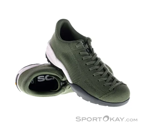Scarpa Mojito Bio Freizeitschuhe - Oliv Dunkelgrün 38,5 - Wanderschuhe aus umweltfreundlichem Material, ideal für entspannte Outdoor-Aktivitäten und Stadtbummel.