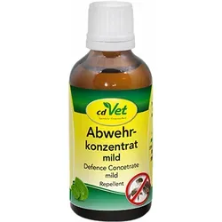 cdVet insektoVet Abwehrkonzentrat mild für Tiere 50 ml - Mildes Abwehrkonzentrat für Tiere, das den Eigengeruch überdeckt und Insekten fernhält. 100% natürliche Inhaltsstoffe, einfach anzuwenden und für eine Saison effektiv.
