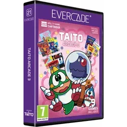 Taito Arcade 3 - Evercade - Retro - PEGI 7 - Erlebe 9 weitere Klassiker im Retro-Stil für Evercade! Tauche ein in legendäre Spiele wie PUZZLE BOBBLE und CADASH. Perfekt für nostalgische Spieler und Fans von Arcade-Action!