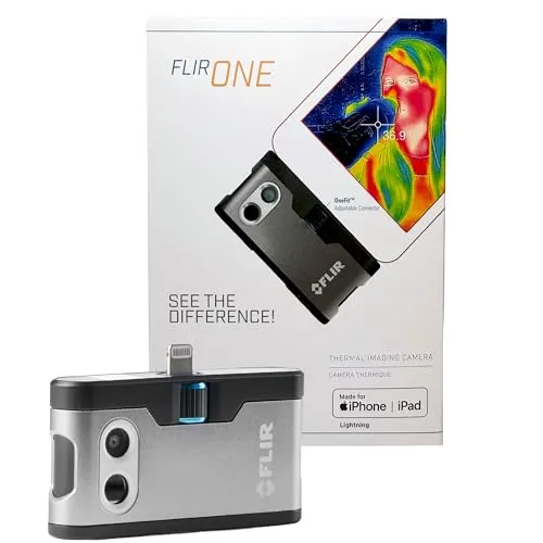 FLIR ONE Gen 3 - Thermografie-Kamera für iOS Smartphones, hochauflösende IR-Bilder und jobsite-tauglich für präzise Temperaturmessungen