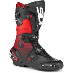 Sidi Mag-1 Motorradstiefel - Schwarz-Rot, Größe 47 für Männer - Hochwertige Motorradstiefel mit Dual Compound Sohle und doppelter Naht für maximale Langlebigkeit. Ideal für anspruchsvolle Fahrer.