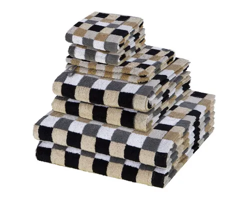 Cawö Handtuch Set 8er Pack Lifestyle - Handtuch-Set aus 100% Baumwolle, flauschig und pflegeleicht. In bunten Farben für ein frisches Badezimmer-Design, inklusive 2 Handtücher, 2 Duschtücher, 2 Gästetücher und 2 Waschhandschuhe.