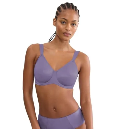 TRIUMPH "Essential Minimizer T" Minimizer-BH, Damen, lila, Gr. 90, Cup C - Der "Essential Minimizer T" BH reduziert optisch die Brust um eine Cup-Größe und bietet durch die breiten Träger und speziellen Bügel hohen Tragekomfort. Hergestellt aus hochwertigem, elastischem Material für angenehmes Tragen.