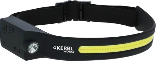 KERBL LED-Stirnlampe "HeadFire 280 sensor" - Stirnlampen mit 280 lm Helligkeit und Bewegungssensor für einfaches Ein- und Ausschalten. Ideal für Outdoor-Aktivitäten und anpassbares Kopfband für optimalen Tragekomfort.