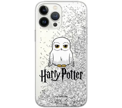 Harry Potter Bumper Handyhülle Full Print Liquid Glitter Silber