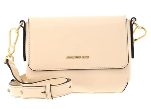 Mandarina Duck Schultertasche Luna in Macadamia - Stilvolle Schultertasche aus 100% Kalbsleder, ideal für den Alltag. Mit ihrem kompakten Design und der praktischen Größe von 18x15x7 cm ist sie der perfekte Begleiter für jeden Anlass.