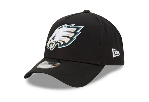 New Era Trucker Cap 9Forty AFrame NFL Teams schwarz - Stylische Trucker Cap aus 100% Baumwolle in One Size, ideal für Fans der Philadelphia Eagles. Perfekt für Freizeit und Sport!