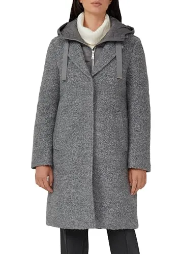 S.Oliver red Label Outdoor-Mantel 97W2 GREY/BLACK Größe 38 - Funktionsjacken für Damen, wasserabweisend und ideal für aktive Outdoor-Aktivitäten.