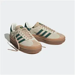 adidas Damen Gazelle Bold - Creme Weiß Fashion Sneaker 36 EU - Stylische Damen Sneaker aus Wildleder mit 3.6 cm Absatzhöhe, ideal für Berufskleidung und den Alltag.